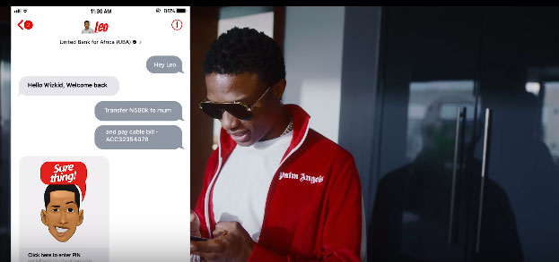 Wizkid ft Leo – Here for you (Apple Business Chat)